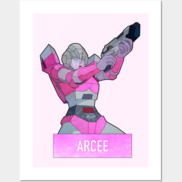 Autobot Arcee Transformers Wall Art by ramonavirus